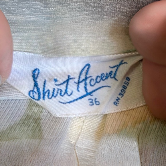 Vintage 'Shirt Accent' Brand Floral Print Pointed Collar Women's Small 1970s - Picture 5 of 8